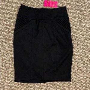 NWT. Black Pencil Skirt
